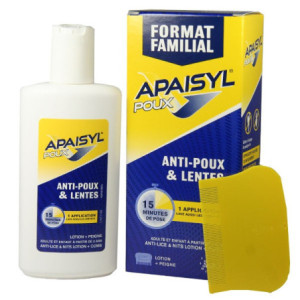 Apaisyl Poux Traitement Anti Poux et Lentes 200ml + Peigne