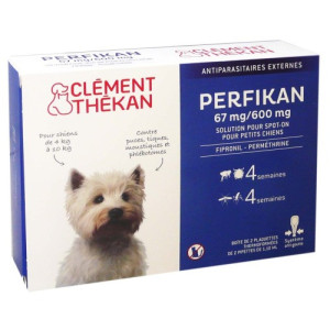 Clément Thékan Perfikan 67mg/600mg Petits Chiens - 4 x 1.1ml