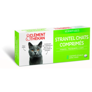 Clément Thékan Strantel Vermifuge Chat - 2 comprimés