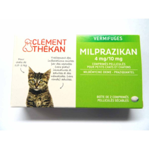 Clément Thekan Milprazikan Vermifuges Chatons 0.5 -2 kg - 2 comprimés