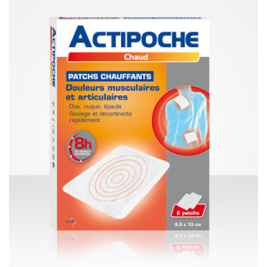 ACTIPOCHE Patch chauffant, 2 patchs