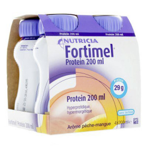 Fortimel® Protein 200 ml Pêche Mangue - 4x200ml