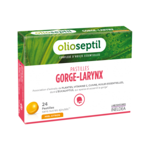 OLIOSEPTIL® PASTILLES Gorge-Larynx Miel-Citron - 24 pastilles