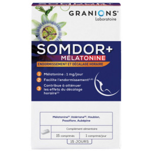 GRANIONS® Somdor+ Mélatonine  - 15 comprimés