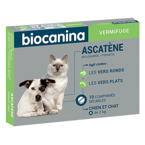 Biocanina Ascatène Vermifuge Chiens & Chats - 10 comprimés