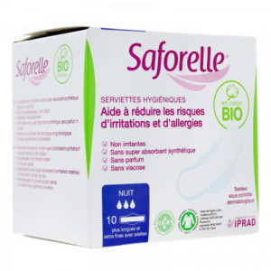 Serviette Hygiénique Coton BIO - 10 serviettes