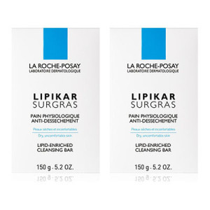 Lipikar Surgras - Pain Physiologique Anti-Dessèchement - 2x150g