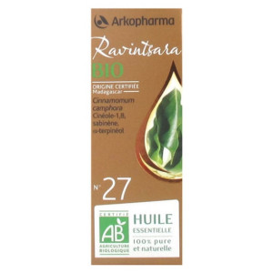 Arkopharma Huile Essentielle Ravintsara (Cinnamomum camphora) Bio n°27 - 5 ml