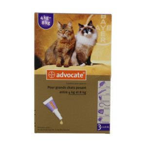 Advocate Antiparasitaire Grands Chats - 3x0,8ml