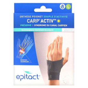 Orthèse Poignet Souple d'Activité Carp'Activ Main Droite Taille S - 1 unité