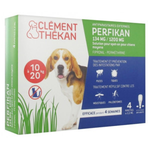 Perfikan 134 mg/1200 mg Chiens Moyens - 4 pipettes