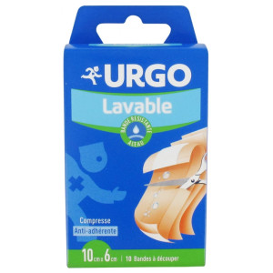 Urgo Lavable Bande Résistante à L'eau 10 cm x 6 cm - 10 unités 