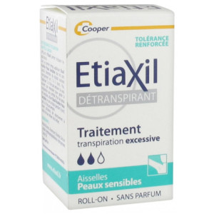 Etiaxil Détranspirant Aisselles Peaux Sensibles Roll-On - 15ml