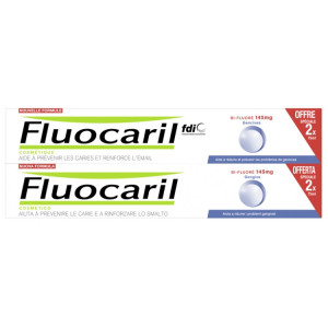 Fluocaril Dentifrice Gencives Bi-Fluoré 145 mg - lot de 2 x 75 ml