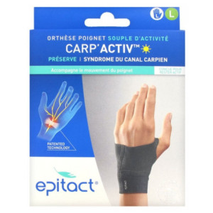 Epitact Carp'Activ Orthèse poignet souple d'activité gauche - Taille L