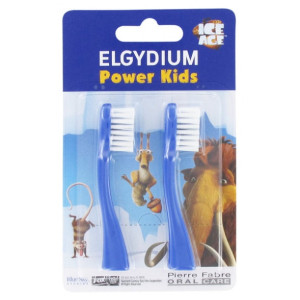 Elgydium Power Kids Têtes pour Brosse à Dents Electrique Power Kids - 2 unités 