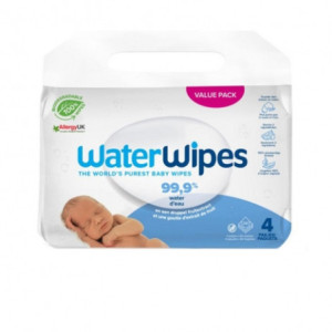 Water Wipes Pack Lingettes Bébé Bio - 4x60 Pièces