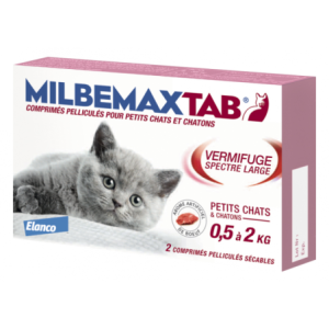 Milbemax Tab Vermifuge Chatons/Petits chats - 2 comprimés