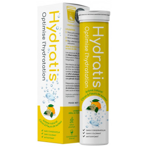 Hydratis Solution d'Hydratation Arôme : Citron Fleurs de Sureau - 20 Pastilles Effervescentes