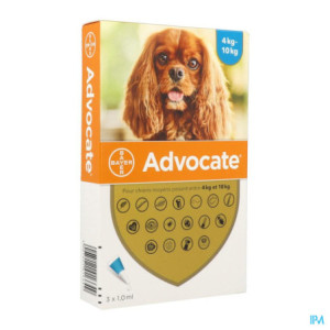  Advocate Chien moyen 4-10 kgs - 1x3ml