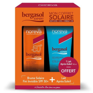 Noreva Bergasol EXPERT brume solaire SPF50 -  150ml + lait après-soleil 100ml offert 