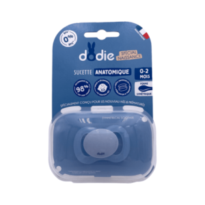 Dodie Sucette anatomique naissance 0-2m en silicone - 1 unité