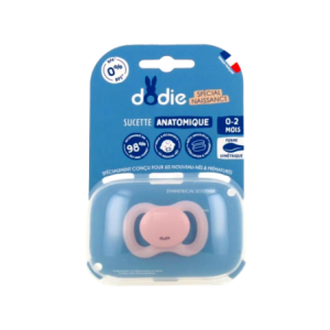 Dodie Sucette anatomique naissance 0-2m en silicone - 1 unité