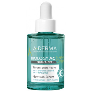 A-DERMA Biology AC Night-Peel Sérum Peau Neuve Bio - 30 ml