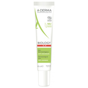 A-DERMA Biology A-R Soin Dermatologique Anti-Rougeurs Bio - 40 ml