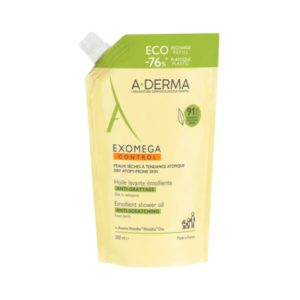 A-DERMA Exomega Control Huile Lavante Émolliente Anti-Grattage Recharge - 500 ml