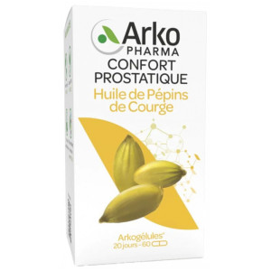 Arkopharma Arkogélules Huile de Pépins de Courge Bio - 60 Capsules