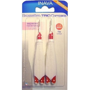 INAVA Trio Compact 3, larges, 2 manches + 6 brossettes