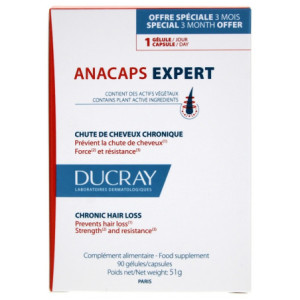 Ducray Anacaps Expert Chute de Cheveux Chronique - 90 Gélules