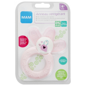 MAM Anneau Réfrigérant 4 Mois et + - Couleur : Rose et Mauve