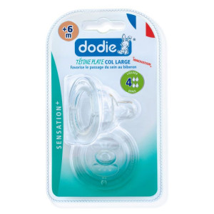 Dodie Sensation+ tétine en silicone 2ème âge débit 4