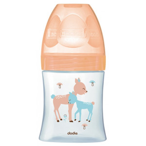 Dodie Biberon Verre Sensation+ 150 ml Débit 1 0-6 Mois - Modèle : Biches