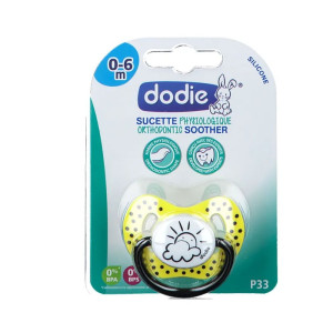 Dodie® Sucette Physiologique silicone 0 à 6 mois - 1 unité