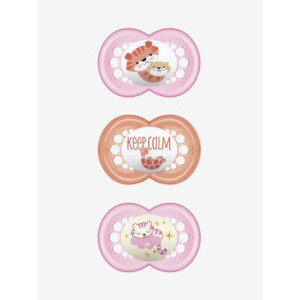 MAM Sucette Original à partir de 18 mois Rose - Lot de 3 - Silicone
