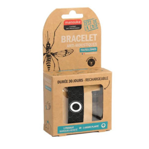 Manouka Bracelet Anti-Moustiques + Recharge 6 ml