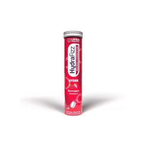 Upsa Hydrafizz Hydra + Goût Fraise, 16 Comprimés Effervescents
