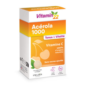 Ineldea Acérola 1000 Vitamine C naturelle - 24 gélules