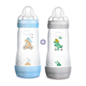 MAM - lot de 2 biberons Easy Start 4 mois+
