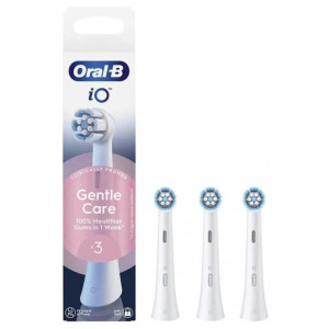 Oral-B iO Brossettes pour brosse à dents électrique Gentle Care - 3 têtes de rechange