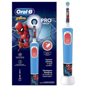 Oral-B Pro Kids 3 Ans et + Brosse À Dents Électrique - Modèle : Spiderman