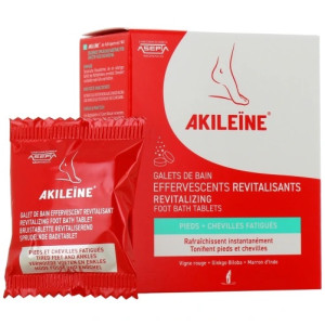 Akileïne Galets de Bain Effervescents Revitalisants - 6 Galets