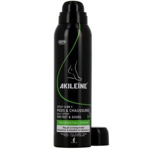 Akileïne Spray 3 en 1 Pieds et Chaussures 150ml