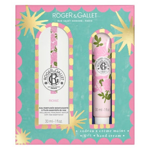 Roger & Gallet Rose Eau Parfumée Bienfaisante 30 ml + Crème Mains 30 ml Offert