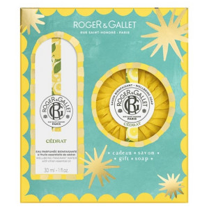 Roger & Gallet Cédrat Eau Parfumée Bienfaisante 30 ml + Savon Bienfaisant 100 g Offert