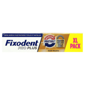 Fixodent Pro Plus Crème Adhésive Fixation Forte Goût Neutre 57 g