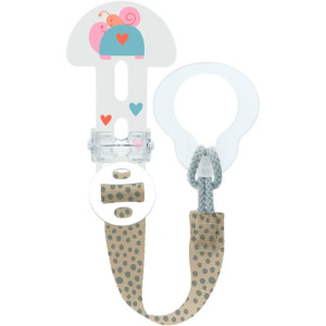 Mam - Attache sucette ruban + clip